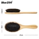 thumbnail image 2 of Cepillo de pelo azul ZOO mango de bambú Natural cerdas antiestáticas pelo cuero cabelludo BlueZOO Peine, 2 of 6
