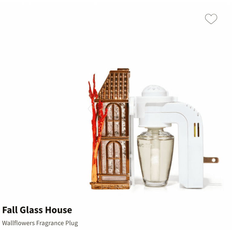 Bath Body Works Fall Glass House Wallflower Night Light