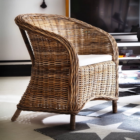 NovaSolo Wickerworks Bonsun Armchair with Cushion (Set of 2)