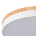 thumbnail image 4 of Modern Minimalist Close to Ceiling Lighting, Wood LED Flush Mount Ceiling Light for Bedroom Kitchen Hallway, 4 of 6