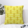 thumbnail image 4 of Wukai Gold Pineapple Premium Polyester Fleece Pillow Covers with Hidden Zipper Closure,Luxuriously Soft and Durable-12"x12", 4 of 7