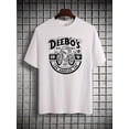 thumbnail image 3 of Playera con diseño Camiseta para HombreCotton short sleeved T-shirt, American fashion brand printed bottom, Short sleeves men's and youth spring/summer round neck casual versatile top Tees For Adult, 3 of 7