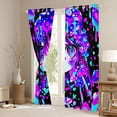 thumbnail image 3 of Erosebridal Cartoon Girl Blackout Curtains Set of 2 (52x84 Each),Kawaii Japanese Pattern Window Curtains For Kids, 3 of 7