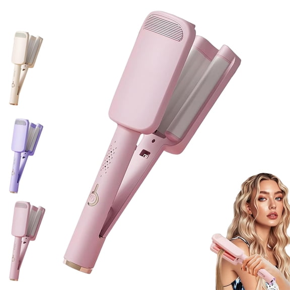 32mm Wavy Hair Curler, Large Barrel Curling Iron with Ceramic Barrel & 4 Heat Settings – for Big Bouncy Waves & Salon-Style Looks at Home