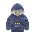 thumbnail image 4 of Toddler Big Boys Winter Warm Fleece Hoodie SweatShirt Jacket, Thick, Trendy, Wear it alone., 4 of 7
