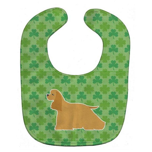 Carolines Treasures BB6391BIB Cocker Spaniel Shamrocks Baby Bib