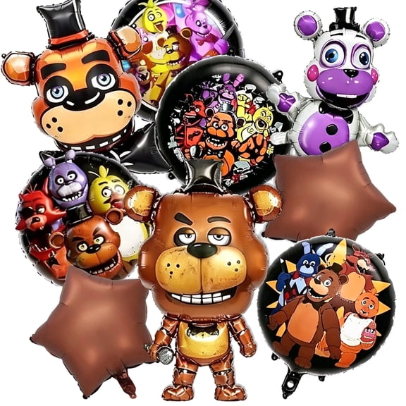 9Pcs Game Birthday Party Balloons,  Survival Game Themed Balloons for Kids Teens Adults Birthday Party Decoration Supplies