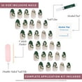thumbnail image 4 of Press On Nails, glamnetic Harry Potter, lengua de perejil, color verde, 4 of 6