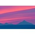 thumbnail image 2 of Jaynes Gallery 14x11 Black Ornate Wood Framed with Double Matting Museum Art Print Titled - Canada-Yukon-Kluane National Park Sunset on the St Elias Mountains, 2 of 4