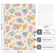 thumbnail image 2 of 4 Pcs Pioneer Flower Floral Print Pattern Funny Kitchen Towels, Microfiber Dish Towels, Kitchen Tea Towels Set 18" X 26", 2 of 6