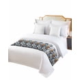 thumbnail image 2 of Xipuska Country Leaves Bed Runners for Cal King Size Bed, Decorative Bed Throws for Foot of Bed, Spring Botanical Vines Plants Silhouette Bed Runner Sofa Throw Bedding Scarf Slipcover for Bedroom, 2 of 6