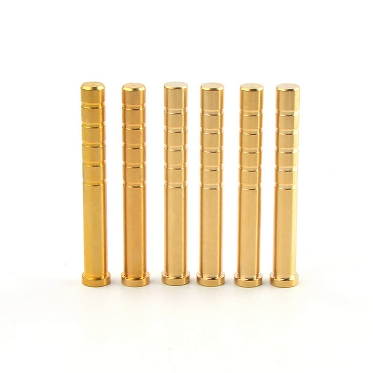 Arrow Point Alignment 100 Grain Brass Arrow Inserts (12 Pack) For .244/6.2mm Carbon Arrow Shafts Pointe De Chasse Pour Arbalète
