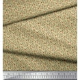 thumbnail image 2 of Soimoi Beige Poly Georgette Fabric Artistic Leaf & Floral Print Sewing Fabric Yard 52 Inch Wide, 2 of 5