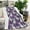 Purple French Bulldog, variant on Pug and Donut Blanket,Comfortable Soft Flannel Throw Blanket,All Season,Warm Lightweight Blankets for Sofa Bed Couch Living Room Chair,40"x50"(100x130cm)