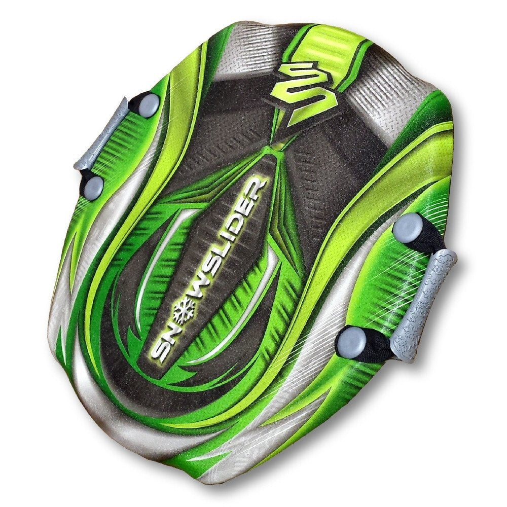 Snowslider 24" Classic Spinner Super Green Snow Disc Sled by
