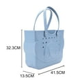 thumbnail image 2 of Disney Lilo & Stitch  2 Pack Tote Set- Medium 16.5" and Small 12.75" EVA Rubber Molded Gummy Tote Bag For Work, Sports, Pool, Beach, 2 of 7