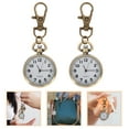 thumbnail image 6 of Masteelf  2 Pcs Pocket Watch Watches Fob Essentials Keychains Man Nurse, 6 of 8