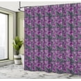 thumbnail image 4 of Ambesonne Floral Shower Curtain, Violet Tones Wild Roses Art, 69"Wx75"L, Purple Multicolor, 4 of 4