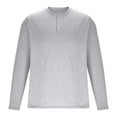 thumbnail image 4 of Qingpeng Mens V Neck Tee Shirts Slim Fit Long Sleeve Casual Cotton Solid Top Shirts, 4 of 6