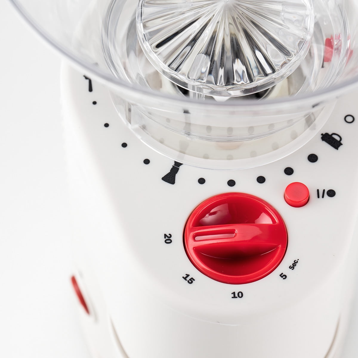 Bodum Bistro Electric Coffee Burr Grinder, Stainless, White