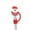 F, variant on putnchl Christmas Limited Straw Covers For Straw - 2 Size 8mm & 10mm Silicone Straw Toppers For Tumblers, Cute 3D Straw Stopper For Glass Straw Reusable Straws