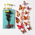 thumbnail image 3 of Yuedong Artificial Butterfly Wall Sticker Home Decor 3D 3D Decals PVC Colorful Butterflies For Decoration Magnet Fridge Stickers, 3 of 13