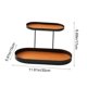 thumbnail image 3 of Double Layer Iron Storage Tray Organizer, Jewelry Perfume Makeup Display Rack, Tabletop Countertop Bathroom Kitchen Shelf, Decorative Metal Holder for Cosmetics Accessories Rings Earrings Keys, 3 of 7