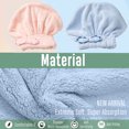 thumbnail image 4 of 2PC Hair Drying Caps, Soft & Absorbent, Fast Drying Hair Turban Wrap Towels Shower Cap, 4 of 5