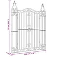 thumbnail image 4 of vidaXL Garden Gate Black 47.6"x3.1"x59.1" Wrought Iron, 4 of 4