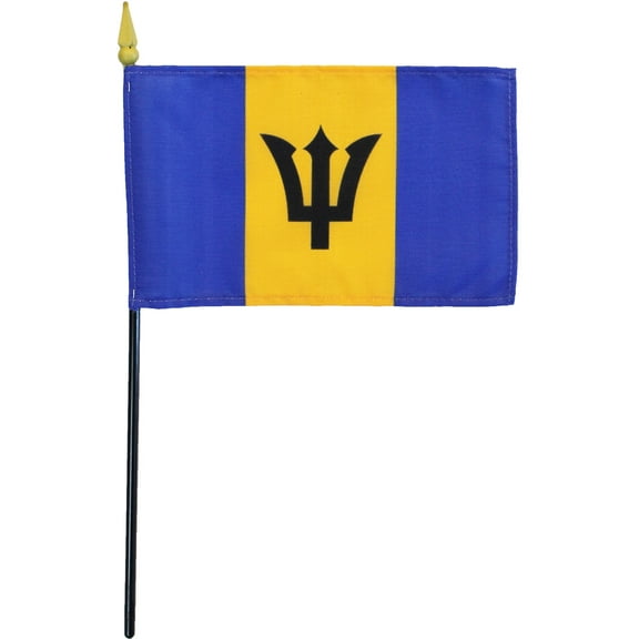 Barbados - 4"X6" Stick Flag
