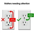 thumbnail image 5 of 6-Pack Safety Self-Closing Outlet Covers, Wall Socket Plate Automatic Sliding Cap Cover for Child Proofing Outlets, 5 of 8