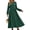Z-Green, variant on UVN Fall Long Dress for Women Crewneck Casual Long Sleeve Pleated Dresses with Pockets