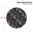 thumbnail image 3 of Pofeuu Snake Sleep Print Leather Coasters Set of 6, Round Cups Mugs Mat Pad for Home Kitchen Heat Resistant Drink Coasters,Round Shape, 3 of 7