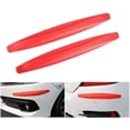 thumbnail image 5 of Walbest 2 Pack Car Front Rear Bumper Protector Corner Guard Anti-Collision Rubber Strips Scratch-Resistant Trim Cover for Cars SUV Pickup Trucks (Red), 5 of 7