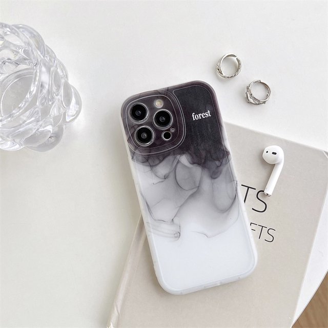 Little Fat Girl Ink Halo Dyed Phone Case Para IPhone 11 12 13 14 PRO MAX X XR 7 8 Plus