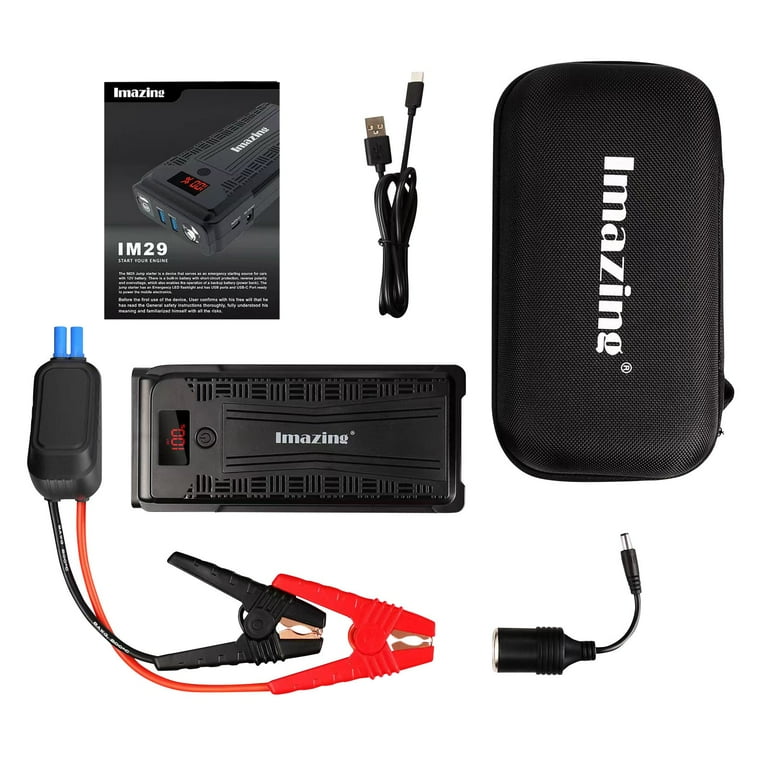 Imazing IM29 2500 Peak Amp Jump Starter and 20000mAh Power Bank