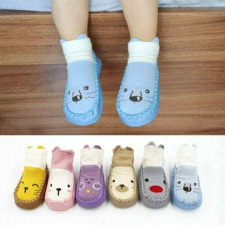 

Pudcoco Newborn Baby Kids Toddler Anti Slip Shoes Cartoon Slipper Floor Socks Boots Hot