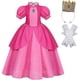 thumbnail image 1 of Disfraces de princesa rosa para niñas Super Bros Vestido de princesa rosa para niños Disfraces de Halloween, 1 of 5