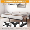 thumbnail image 4 of Yeshouse Cama Full de 14 pulgadas, estructura metálica resistente, sin necesidad de somier, 4 of 7