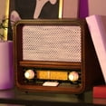 thumbnail image 6 of Fuse RAD Vintage Wood Retro Radio | AM/FM Radio with Bluetooth, Wireless Charger & AUX Input | Mid Century Modern Style | Handcrafted Ashtree Wood, 6 of 6