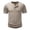 Khaki, variant on Men's Bamboo Textured Henley T-Shirt, Short Sleeve Button Placket Casual Tee, Essentials Breathable Fashion Top, Gifts for Him, S-2XL