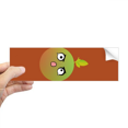 thumbnail image 1 of Lovely Cartoon Injustice Orange Happy Rectangle Bumper Sticker Notebook Window Decal, 1 of 1