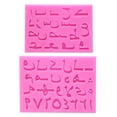 thumbnail image 6 of Milue 2Pcs Silicone Arabic Letters Alphabet Number Resin Casting Mold Fondant Mould, 6 of 6