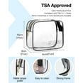 thumbnail image 5 of BAGSMART Extra Large Travel Toiletry Bag Set with TSA Approved Transparent Cosmetic Makeup Bag, Hanging Travel Toiletries Organizer for Full Sized Accessories Essentials, Large Size, Black, 5 of 8