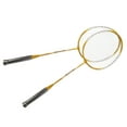 thumbnail image 1 of Badminton Racquet Set, 2 Pcs Iron Alloy Badminton Racket 2 Player Badminton Racket Set For Kids Adults, 1 of 8