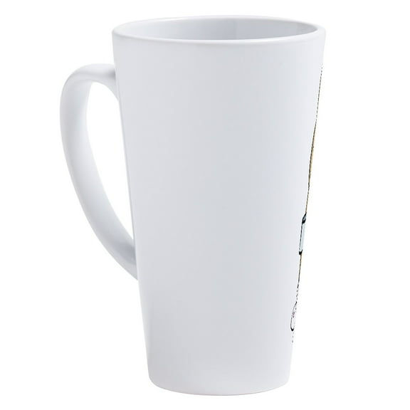 CafePress - 3 Coffeebunny - 17 Ounce Ceramic Latte Mug