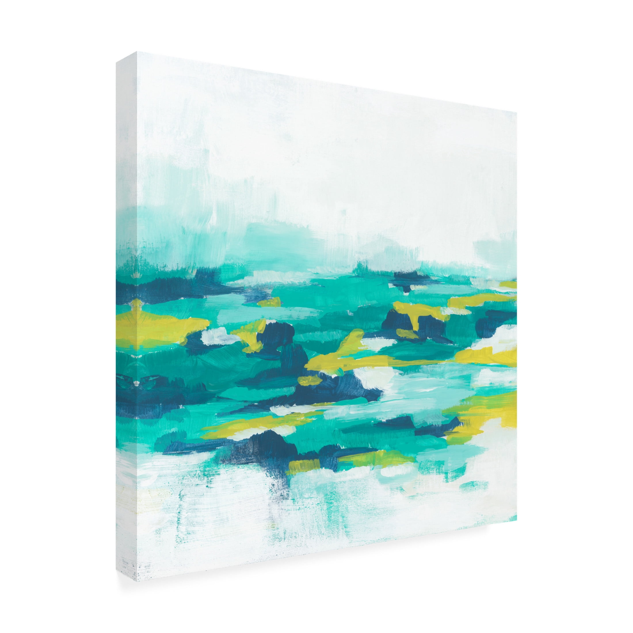 Trademark Fine Art June Erica Vess  Turquoise Cove I Canvas Wall Art