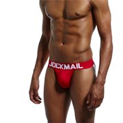 JOCKMAIL Men Jockstrap Cotton Sexy Thongs for Men Mens Athletic Supporter Jockstrap Underwear