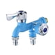 thumbnail image 3 of Grifo de Agua BLESIY para lavadora y fregadero de cocina de Doble salida Universal Azul, 3 of 8