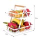thumbnail image 3 of Estante para verduras de 2 niveles, soporte para cesta de almacenamiento de frutas y verduras, frutero de Metal, soporte desmontable para frutas y verduras Sincero Hogar, 3 of 5